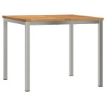 vidaXL Set de masă pentru grădină 5 pcs Maro Lemn Solid de Acacia