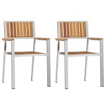Set de dining pentru grădină vidaXL 3 piese din lemn masiv de acacia Set de dining pentru grădină vidaXL 3 piese din lemn masiv de acacia