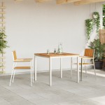 Set de dining pentru grădină vidaXL 3 piese din lemn masiv de tec Set de dining pentru grădină vidaXL 3 piese din lemn masiv de tec