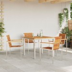 vidaXL Setdediningpentrugrădină 5 pcs Lemn de acacia masiv
