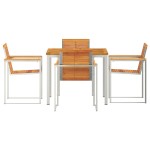 vidaXL Setdediningpentrugrădină 5 pcs Lemn de acacia masiv