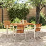 vidaXL Setdediningpentrugrădină 5 pcs Lemn de acacia masiv