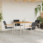 vidaXL Set de masă pentru grădină 5 pcs Maro Lemn Solid de Acacia
