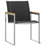 vidaXL Set de masă pentru grădină 7 pcs Maro Lemn Solid de Acacia