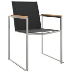 vidaXL Set de masă pentru grădină 5 pcs Maro Lemn solid de tec