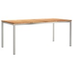 vidaXL Set de masă pentru grădină 5 pcs Maro Lemn solid de tec