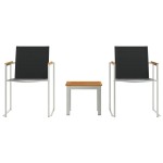 vidaXL Set de masă pentru grădină 3 pcs Lemn Solid de Acacia