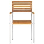 Set de scaune stivuibile vidaXL 6 pcs 54.5x56x89 cm Lemn Solid de Acacia