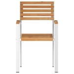Scaune de grădină vidaXL stivuite 8 pcs 54.5x56x89 cm din lemn masiv de tec Scaune de grădină vidaXL stivuite 8 pcs 54.5x56x89 cm din lemn masiv de tec