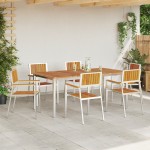Scaune de grădină stivuibile vidaXL 6 buc 54.5x56x87 cm Lemn masiv de acacia Scaune de grădină stivuibile vidaXL 6 buc 54.5x56x87 cm Lemn masiv de acacia