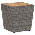vidaXL Set Bistro de Grădină 3 pcs Gri Rattan poli vidaXL Set Bistro de Grădină 3 pcs Gri Rattan poli