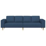 vidaXL Set de canapea albastru țesătură