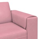vidaXL Set de canapea Roz Catifea