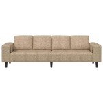 vidaXL Set de canapea Gri deschis Piele ecologică de suede