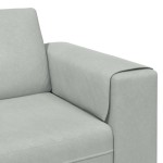 vidaXL Set de canapea Gri deschis Catifea