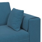 vidaXL Canapea din catifea cu pernă albastru 208 cm Catifea vidaXL Canapea din catifea cu pernă albastru 208 cm Catifea