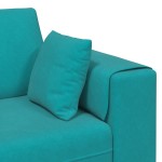 vidaXL Canapea din catifea cu pernă Turcoaz 208 cm Catifea vidaXL Canapea din catifea cu pernă Turcoaz 208 cm Catifea