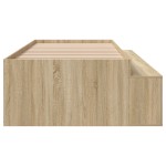 vidaXL Cadru de pat cu depozitare Stejar sonoma 100 x 200 cm vidaXL Cadru de pat cu depozitare Stejar sonoma 100 x 200 cm