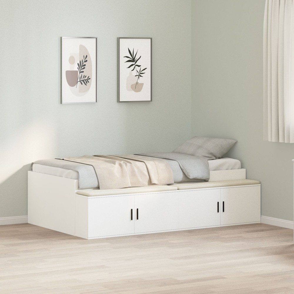 vidaXL Cadru de Pat Alb 80x200 cm