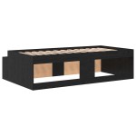vidaXL Cadru de pat cu depozitare Stejar negru 80 x 200 cm vidaXL Cadru de pat cu depozitare Stejar negru 80 x 200 cm