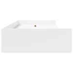 vidaXL Cadru de pat cu headboard Alb 80 x 200 cm Lemn compozit