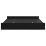vidaXL Cadru de pat cu depozitare cu sertar Stejar Negru 200 x 200 cm