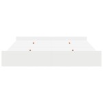 vidaXL Cadru de pat cu depozitare Alb 180 x 200 cm Lemn compozit
