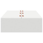 vidaXL Cadru de pat cu depozitare Alb 100 x 200 cm Lemn compozit