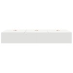 vidaXL Cadru de pat cu depozitare Alb 100 x 200 cm Lemn compozit