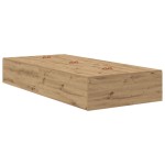 vidaXL Cadru de pat stejar artizanal 200 x 100 x 31.5 cm Lemn compozit