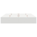 vidaXL Cadru de pat Alb 200 x 200 x 31.5 cm Lemn compozit vidaXL Cadru de pat Alb 200 x 200 x 31.5 cm Lemn compozit