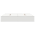 vidaXL Cadru de pat Alb 200 x 200 x 31.5 cm Lemn compozit vidaXL Cadru de pat Alb 200 x 200 x 31.5 cm Lemn compozit