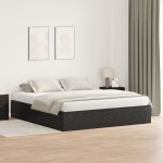 vidaXL Cadru de pat Stejar negru 200 x 200 x 31.5 cm Lemn compozit vidaXL Cadru de pat Stejar negru 200 x 200 x 31.5 cm Lemn compozit