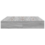 vidaXL Cadru de pat cu depozitare Gri Sonoma 200 x 200 cm