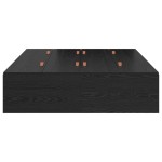 vidaXL Cadru de pat cu depozitare Stejar Negru 120 x 200 cm