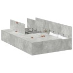 vidaXL Cadru de pat Gri beton 200 x 120 x 31.5 cm Lemn compozit vidaXL Cadru de pat Gri beton 200 x 120 x 31.5 cm Lemn compozit