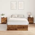vidaXL Cadru de pat Lemn vechi 200 x 120 x 31.5 cm Lemn compozit vidaXL Cadru de pat Lemn vechi 200 x 120 x 31.5 cm Lemn compozit