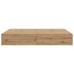 vidaXL Cadru de pat cu depozitare Stejar Artizanal 150 x 200 cm