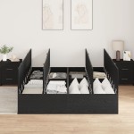 vidaXL Cadru de pat Stejar negru 200 x 160 x 31.5 cm Lemn compozit vidaXL Cadru de pat Stejar negru 200 x 160 x 31.5 cm Lemn compozit