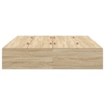 vidaXL Cadru de pat cu depozitare Stejar Sonoma 160 x 200 cm