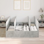 vidaXL Cadru de pat Gri beton 200 x 160 x 31.5 cm Lemn compozit vidaXL Cadru de pat Gri beton 200 x 160 x 31.5 cm Lemn compozit