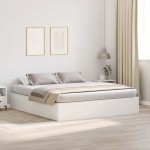vidaXL Cadru de pat cu spațiu de depozitare Alb 180 x 200 cm vidaXL Cadru de pat cu spațiu de depozitare Alb 180 x 200 cm