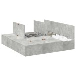 vidaXL Cadru de pat Gri beton 200 x 180 x 31.5 cm Lemn compozit vidaXL Cadru de pat Gri beton 200 x 180 x 31.5 cm Lemn compozit