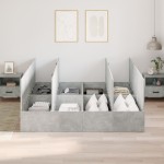 vidaXL Cadru de pat Gri beton 200 x 180 x 31.5 cm Lemn compozit vidaXL Cadru de pat Gri beton 200 x 180 x 31.5 cm Lemn compozit