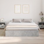 vidaXL Cadru de pat Gri beton 200 x 180 x 31.5 cm Lemn compozit vidaXL Cadru de pat Gri beton 200 x 180 x 31.5 cm Lemn compozit