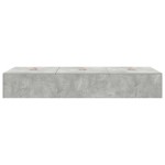 vidaXL Cadru de pat , gri beton, 75 x 190 cm, din lemn prelucrat.