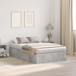vidaXL Cadru de pat Gri beton 190 x 120 x 31.5 cm Lemn compozit vidaXL Cadru de pat Gri beton 190 x 120 x 31.5 cm Lemn compozit