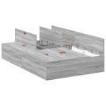 vidaXL Cadru de pat sonoma gri 190 x 120 x 31.5 cm Lemn compozit vidaXL Cadru de pat sonoma gri 190 x 120 x 31.5 cm Lemn compozit