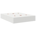 vidaXL Cadru de pat Alb 190 x 140 x 31.5 cm Lemn compozit
