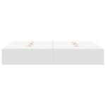 vidaXL Cadru de pat Alb 190 x 140 x 31.5 cm Lemn compozit